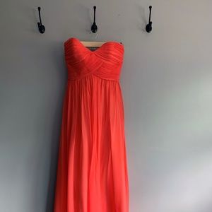 DONNA MORGAN LAURA DRESS IN CORAL